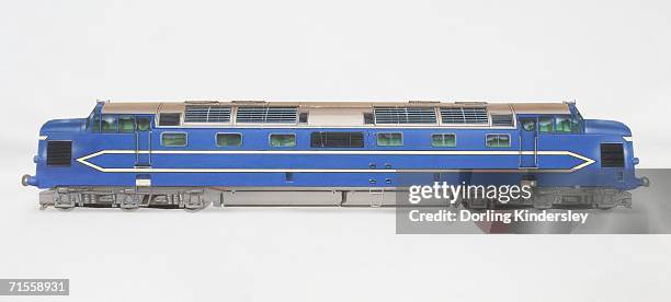 blue locomotive, elevated view. - train track studio stock illustrations