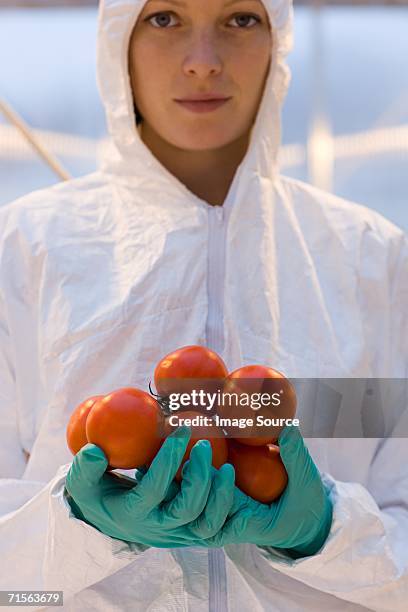 retrato del científico, a - alimento genéticamente modificado fotografías e imágenes de stock