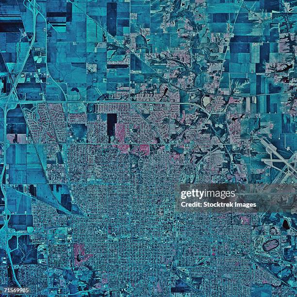 "springfield, illinois, satellite image" - springfield ストックフォトと画像