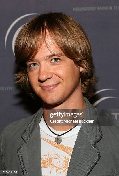 Actor Jason Earles arrive at the Hollywood Radio & Television Society "Kids Day 2006" at the Hollywood and Highland complex on August 2, 2006 in...