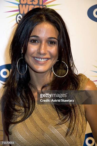 Actress Emmanuelle Chriqui attends the celebration of VH1's 100th episode of Best Week Ever at Club Marquee on August 2, 2006 in New York City.