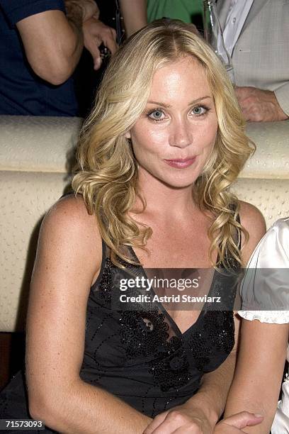 Actress Christina Applegate attends the celebration of VH1's 100th episode of Best Week Ever at Club Marquee on August 2, 2006 in New York City.