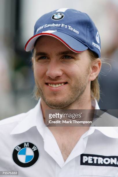 Nick Heidfeld of Germany and BMW Sauber in the paddock during the previews for the Hungarian Formula One Grand Prix at the Hungaroring on August 3,...