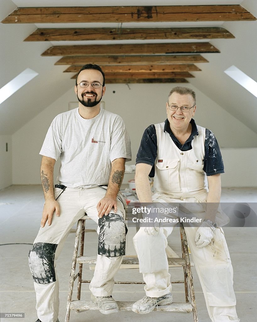 Portrait of two painters.