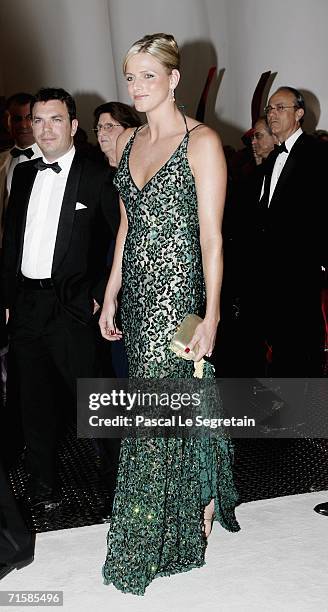 Charlene Wittstock arrives at the Monaco Red Cross Ball, under the Presidency of HSH Prince Albert II, in the Salles des Etoiles at the Sporting...