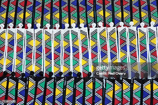 variety of african beaded bracelets - beaded bracelet stock pictures, royalty-free photos & images