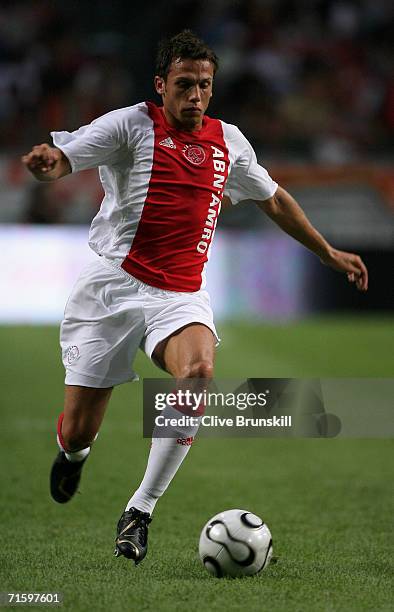 Johnny Heitinga of Ajax in action during the LG Amsterdam Tournament friendly match between Ajax and Manchester United at The Amsterdam Arena on...