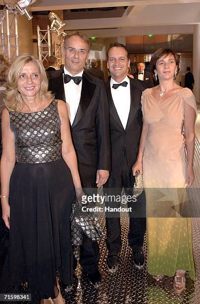 Mr and Mrs Svara, the mayor of Monte-Carlo: Mr Georges Marsan and his wife attend the Monaco Red Cross Ball, under the Presidency of HSH Prince...