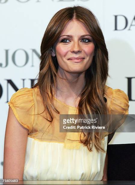 Actress Mischa Barton attends a press conference for the David Jones Summer 2006 Collection Launch at The Hilton Sydney Hotel on August 8, 2006 in...