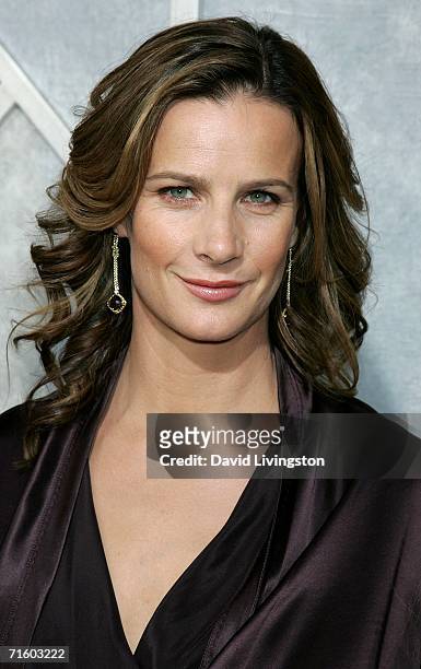 Actress Rachel Griffiths arrives for Touchstone Pictures' premiere of "Step Up" at the ArcLight Cinemas on August 7, 2006 in Hollywood, California.