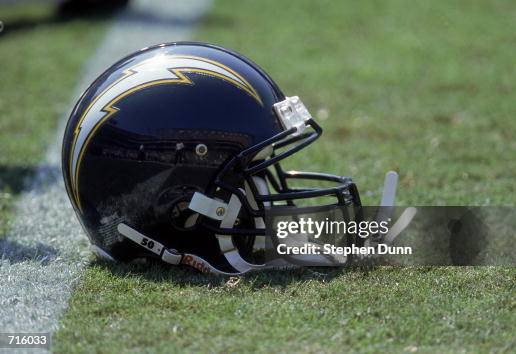 A close up view of a helmet of the San Diego Chargers taken on the... News Photo - Getty Images A close up view of a helmet of the San Diego Chargers taken on the... News Photo - Getty Images