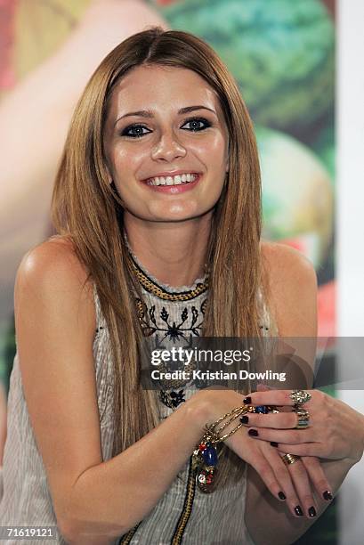 Actress Mischa Barton attends the David Jones Melbourne Summer 2006 Collections Launch at the David Jones store on Bourke Street on August 10, 2006...
