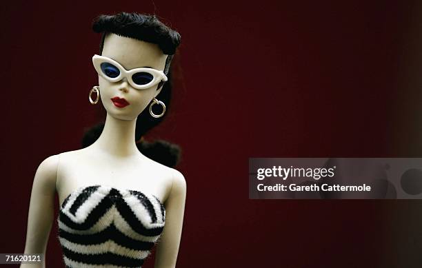 Barbie Doll forms part of what is thought to be the largest collection in the world at Christie's in South Kensington on August 10, 2006 in London,...