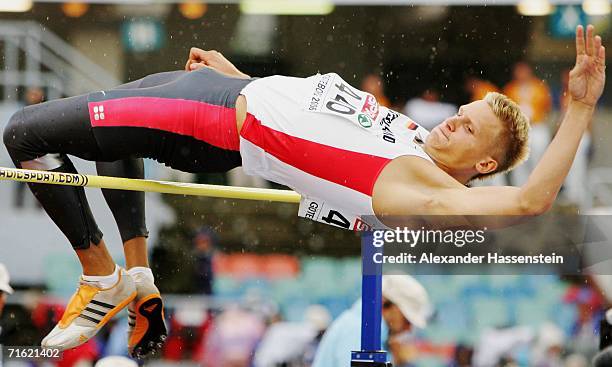 Pascal Behrenbruch of Germany competes during the High Jump discipline in the Men's Decathlon on day four of the 19th European Athletics...