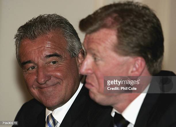 Terry Venables. Assistant manager and Steve McClaren, England Manager anounce the backroom staff and England Squad before their Friendly Game against...