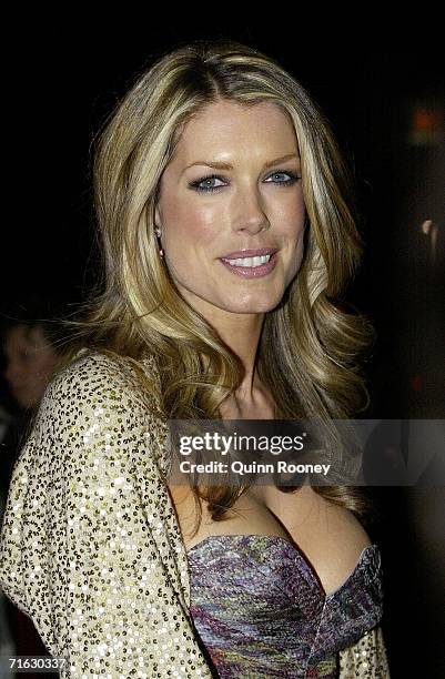 Tara Moss arrives at the opening night in Melbourne of "The Boy From Oz" at Rod Laver Arena on August 11, 2006 in Melbourne, Australia.