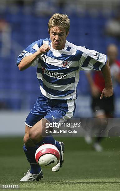 Kevin Doyle of Reading during a Pre Season Friendly Match between Reading and Feyenoord at the Madejski Stadium on August 12, 2006 in Reading,...
