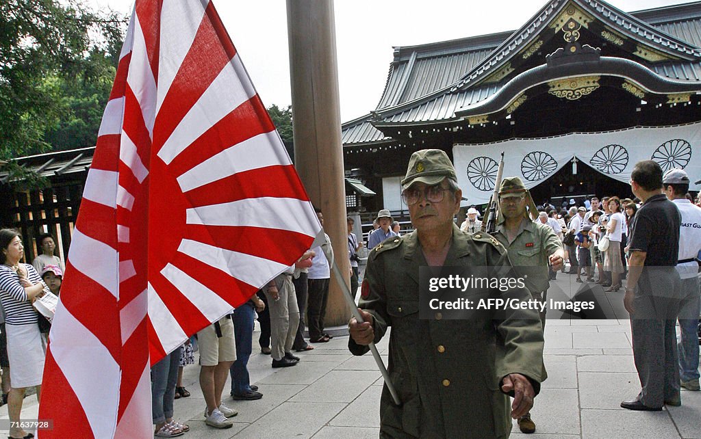 Men wearing Japanese Imperial Army unifo