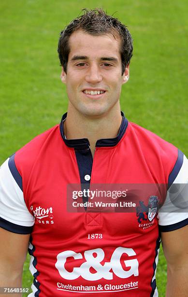 Haydn Thomas of Gloucester poses during a photocall at Kingsholm on August 10, 2006 in Gloucester, England.