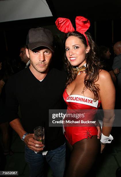 Actor Stephen Dorffand playmate Lindsey Vuolo attend Playboy and Stoli's celebration of the September cover appearance and pictorial for "The Girls...