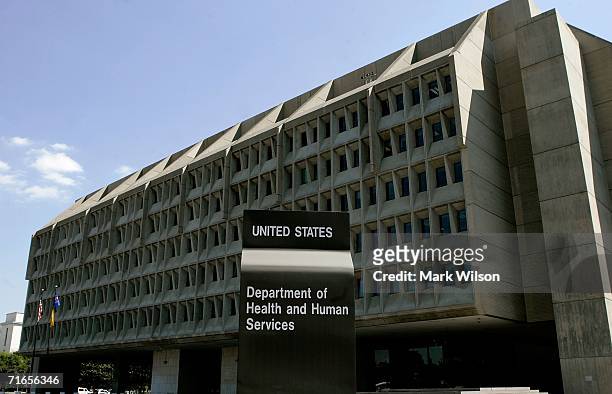 The U.S. Department of Health and Human Services building is shown August 16, 2006 in Washington, DC. The HHS Building, also known as the Hubert H....