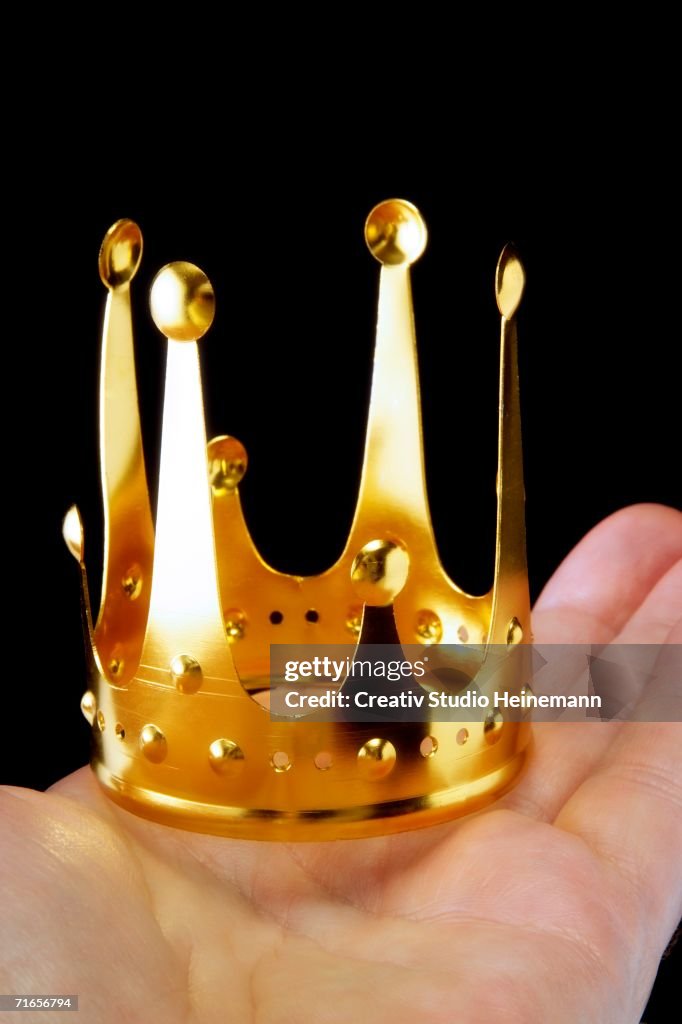 Crown on palm, close-up