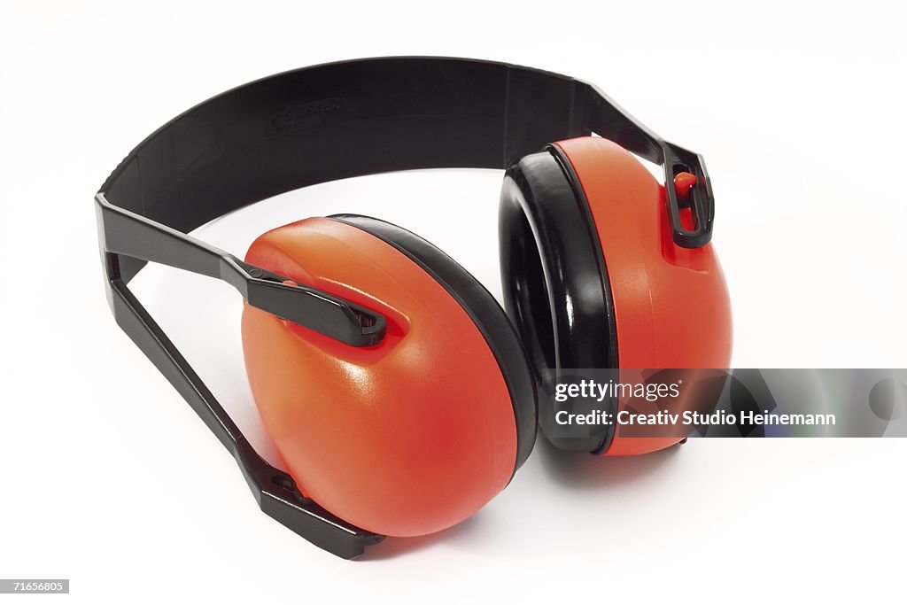 Ear protectors, close-up