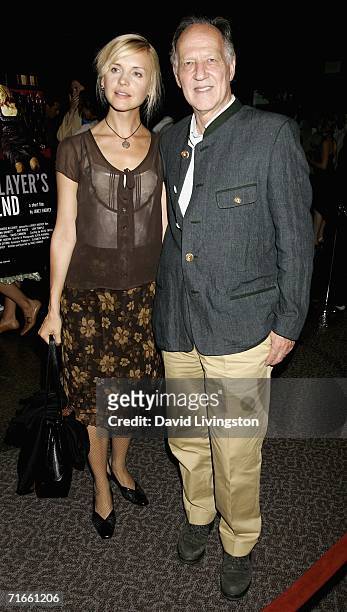 Director Werner Herzog and his wife Lena attend "Visionfest 2006" Filmmakers Alliance Screening & Gala celebration at the Directors Guild of America...