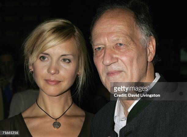 Director Werner Herzog and his wife Lena attend "Visionfest 2006" Filmmakers Alliance Screening & Gala celebration at the Directors Guild of America...