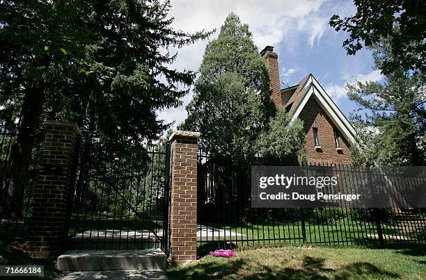 The residence at 749 15th Street, where JonBenet Ramsey was murdered in December is seen August 17, 2006 in Boulder, Colorado. At a news conference...