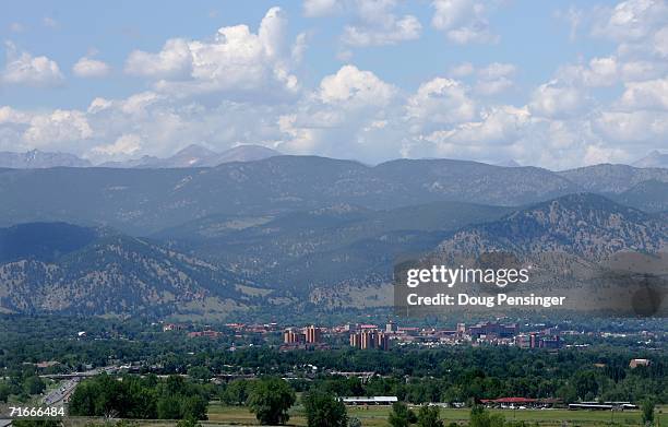 The city of Boulder, where JonBenet Ramsey was murdered in December is nestled against the foothills of the Rocky Mountains August 17, 2006 in...