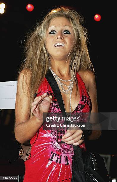 Nikki Grahame is evicted from the Big Brother House in fifth place during the final of Big Brother Seven on August 18, 2006 in London, England.