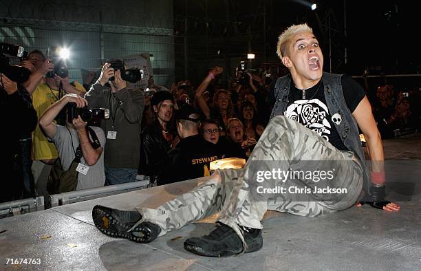 Winner Pete Bennett leaves the Big Brother House during the final of Big Brother Seven on August 18, 2006 in London, England.