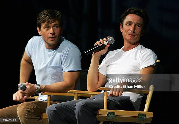 Actor Connor Trinneer who played the character Commander Charles "Trip" Tucker on the television show "Enterprise," and his series co-star, actor...