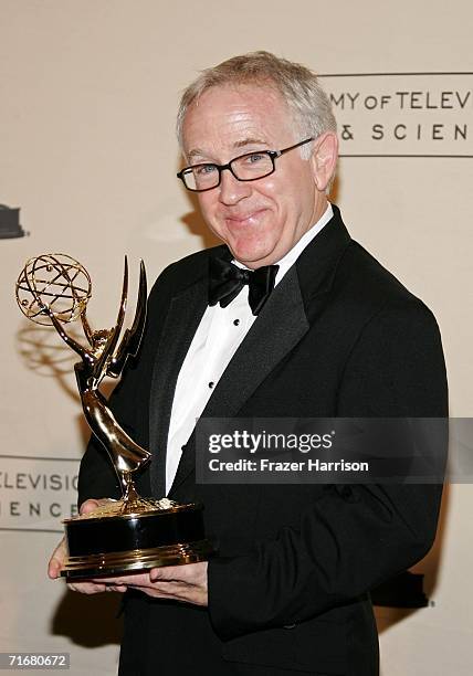 Actor Leslie Jordan with the "Outstanding Guest Actor In A Comedy Series" award for his work on "Will & Grace" poses in the press room at the 2006...