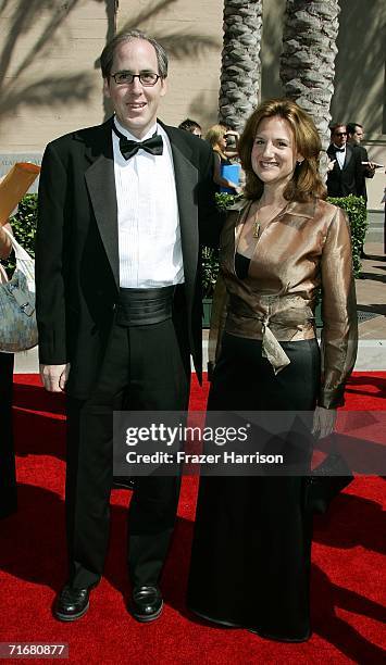 Composer Jeff Beal and wife Joan Beal arrive at the 2006 Creative Arts Awards held at the Shrine Auditorium on August 19, 2006 in Los Angeles,...