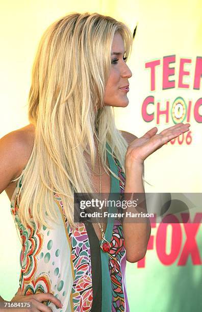 Actress Kristin Cavallari arrives at the 8th Annual Teen Choice Awards at the Gibson Amphitheatre on August 20, 2006 in Universal City, California.