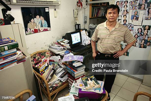 Dr. Thep Vechavisit poses inside his office at the Pratunam Polyclinic where American John Mark Karr reportedly went to enquire about treatment,...