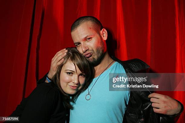 Actress Emily Barclay and DJ Seany B pose together at the after show party following the 48th annual AFI Festival of Film gala opening screening of...