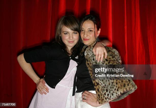 Actresses Emily Barclay and Daniella Farinacci pose together at the after show party following the 48th annual AFI Festival of Film gala opening...