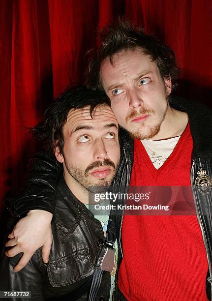 Actors Angus Sampson and Tom Budge pose at the after show party following the 48th annual AFI Festival of Film gala opening screening of Suburban...