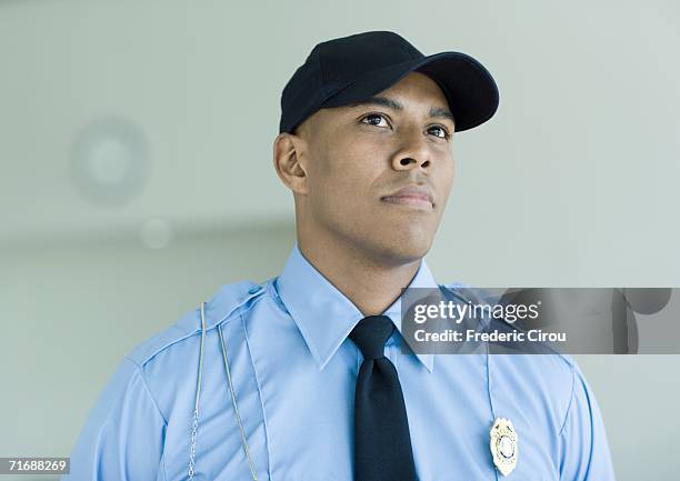 security guard, portrait - security guard fotografías e imágenes de stock