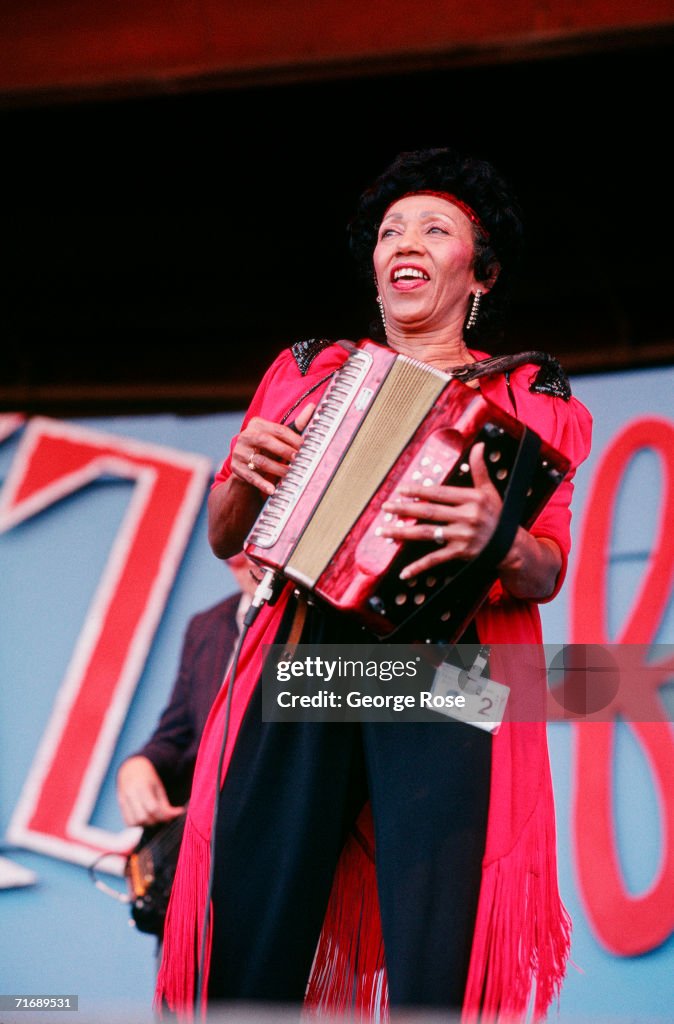Zydeco Musician Queen Ida in Concert