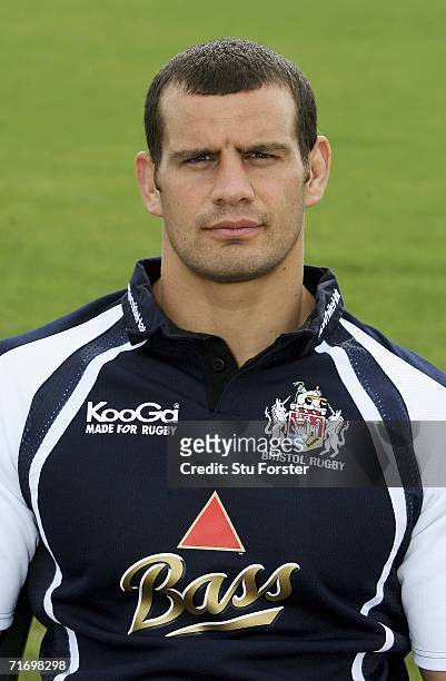 Dan Ward-Smith pictured during the Bristol Rugby Union Photo call at Combe Dingle on August 22, 2006 in Bristol, England.