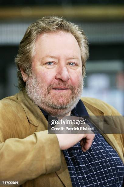 Australian actor John Wood attends a media press conference to introduce the key cast of the new television production 'To Catch A Killer: The Joanne...