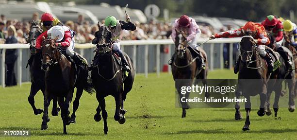 John Egan and Mudawin storm home to land The totesport Ebor Race run at York Racecourse on August 23, 2006 in York, England.