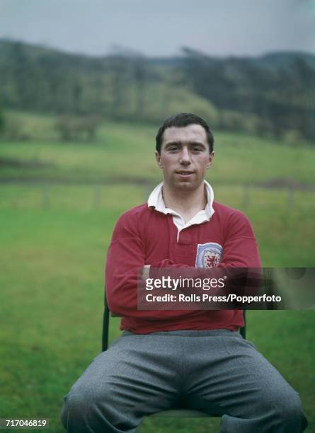 Scottish international under 23's footballer and forward with Sunderland AFC, Nick Sharkey posed prior to a training session with the national side...