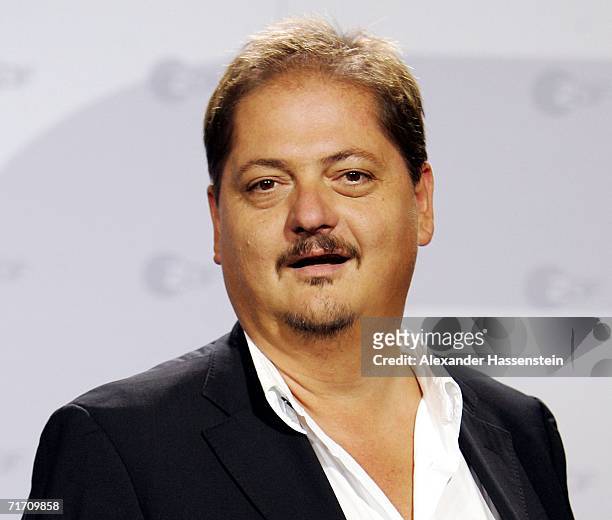 Actor Juergen Tarrach poses for photographers during the photocall to the ZDF television film "Neger, Neger, Schornsteinfeger" on August 24, 2006 in...