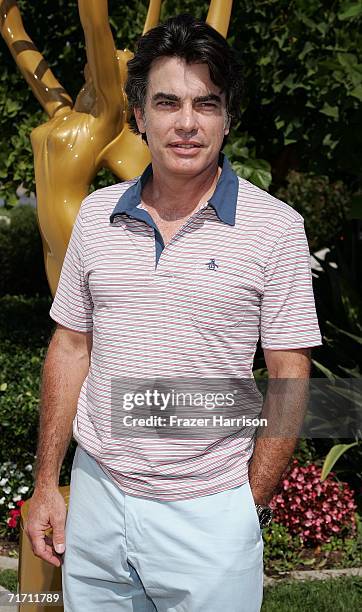 Actor Peter Gallagher arrives at the Academy of Television Arts and Sciences Foundation 7th Annual Celebrity Golf Classic held at the Trump National...