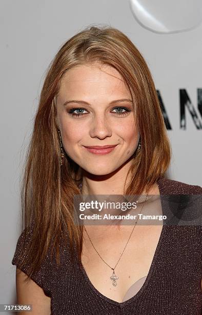 Actress Ana Layevska arrives at Ice Palace Studios for the Mana private concert on August 24, 2006 in Miami, Florida.